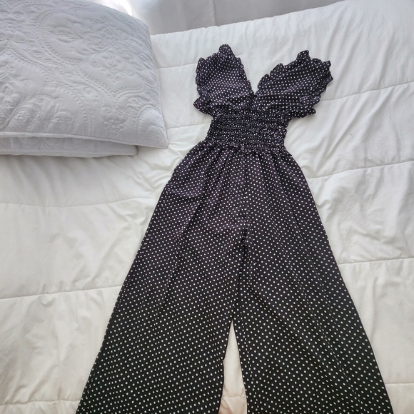 Maxi polka dot jumpsuit size M - Picture 2 of 13